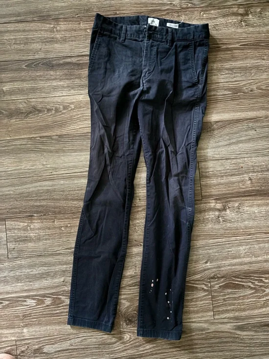 H&M Men's Skinny Fit Stretch Navy Chino Pants - Picture 2 of 6